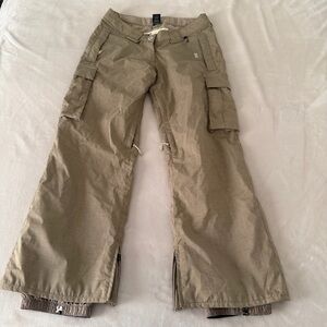 DC Women's Snowboarding Pants Tan size M
